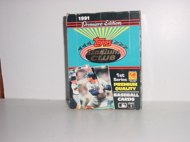 1991 Topps Stadium Club 1st Series 36 Count box